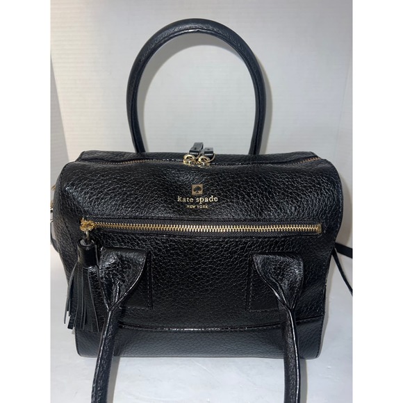 Sale!! KATE SPADE Southpoint Avenue Alessa
Black Pebbled Leather Satchel Bag - Picture 7 of 14